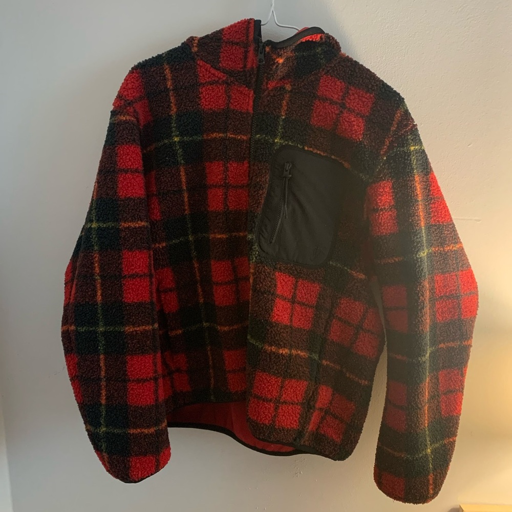 Uniqlo Checkered Sherpa Jacket